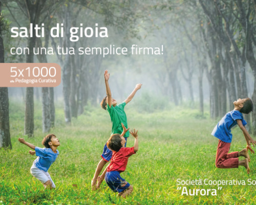 Il 5x1000 a sostegno della pedagogia curativa