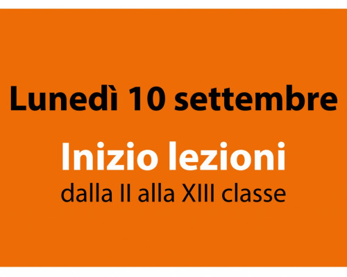 Primo giorno di scuola