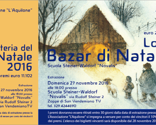 Numeri vincenti della Lotteria del Bazar di Natale 2016