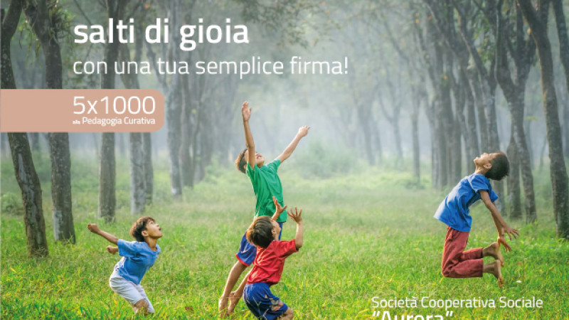 Il 5x1000 a sostegno della pedagogia curativa